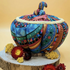 Handmade Pumpkin-Shaped Storage Container