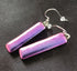 Fused Dichroic Glass Earrings in Pink with Sterling Silver Hooks