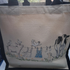 Embroidered Hessian Tote Shopper - Washing Line