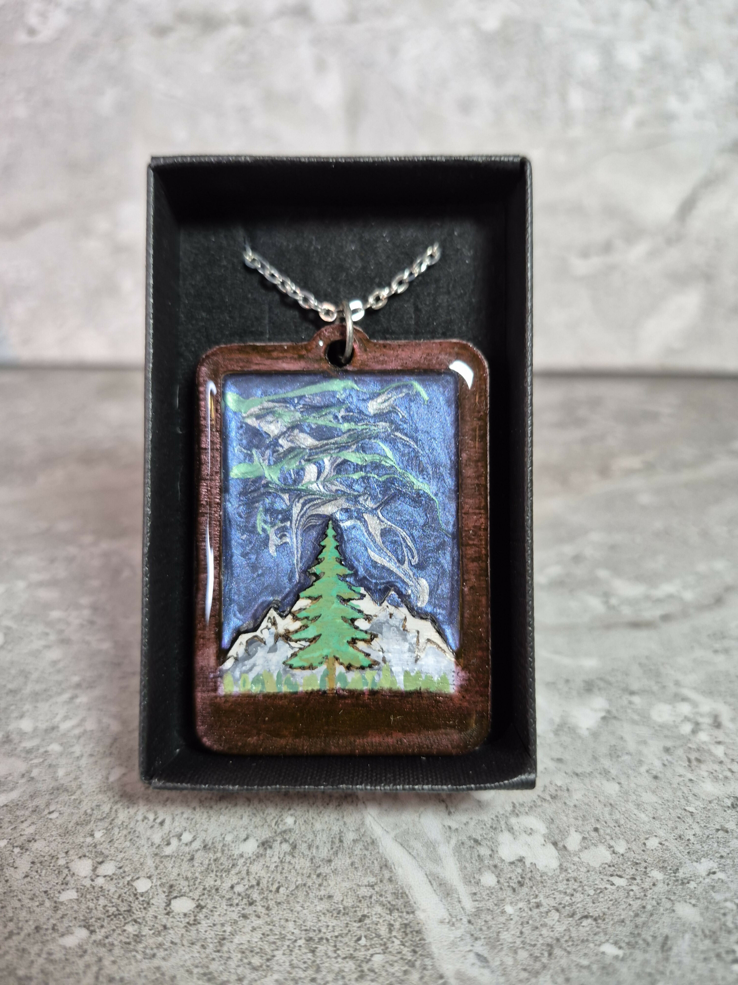 Unique Handcrafted Landscape View Pendant