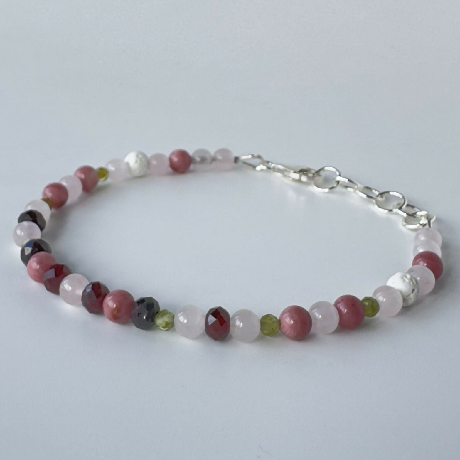 FORGIVING BRACELET | STERLING SILVER & STONE BRACELET FOR CONNECTION