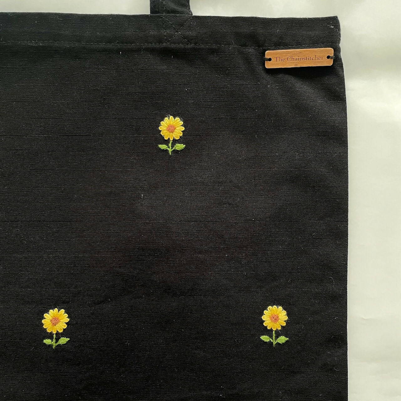 Black Sunflower Tote