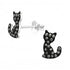 sparkly cat stud