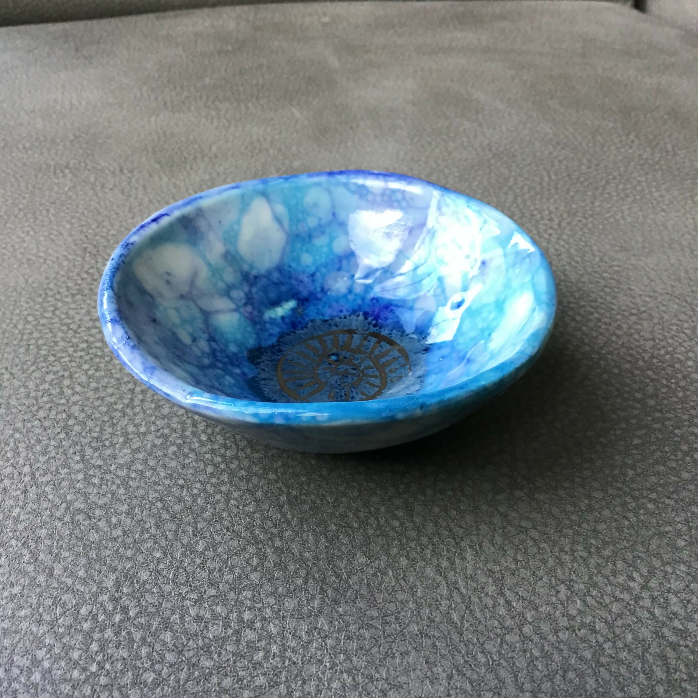 Blue Trinket Dish