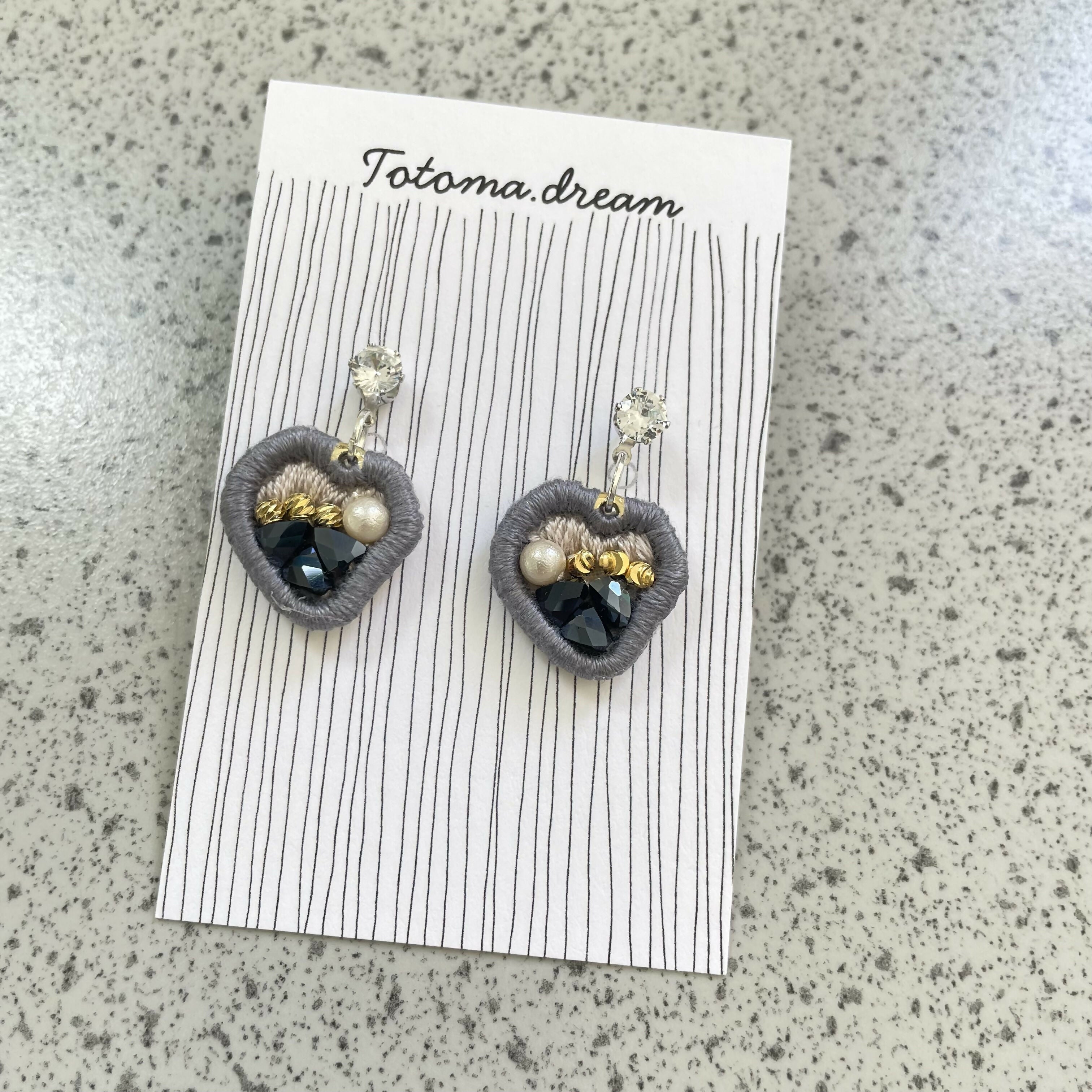 Diamond stud Crystal Embroidery Earrings