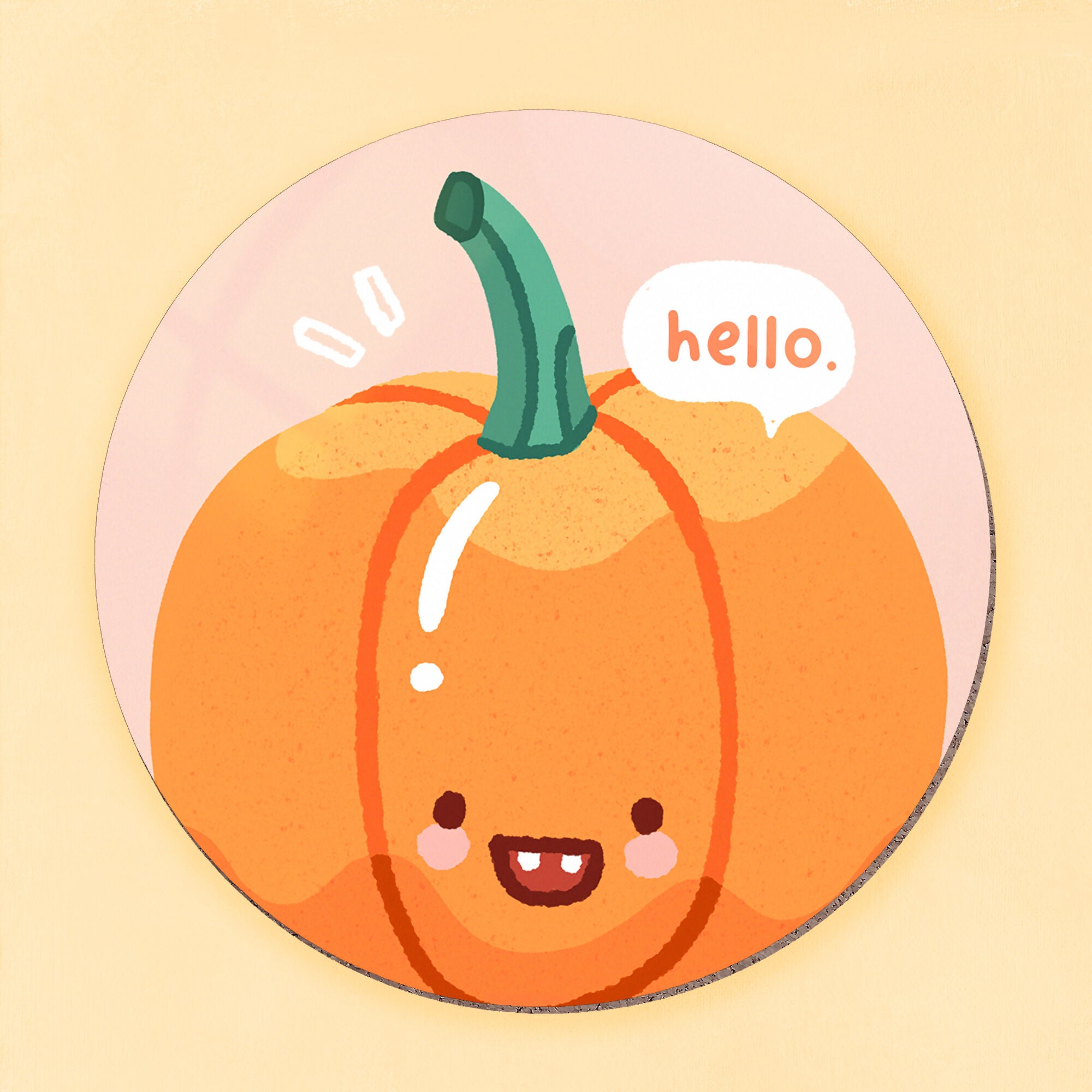 Pumpkin Hello Coaster