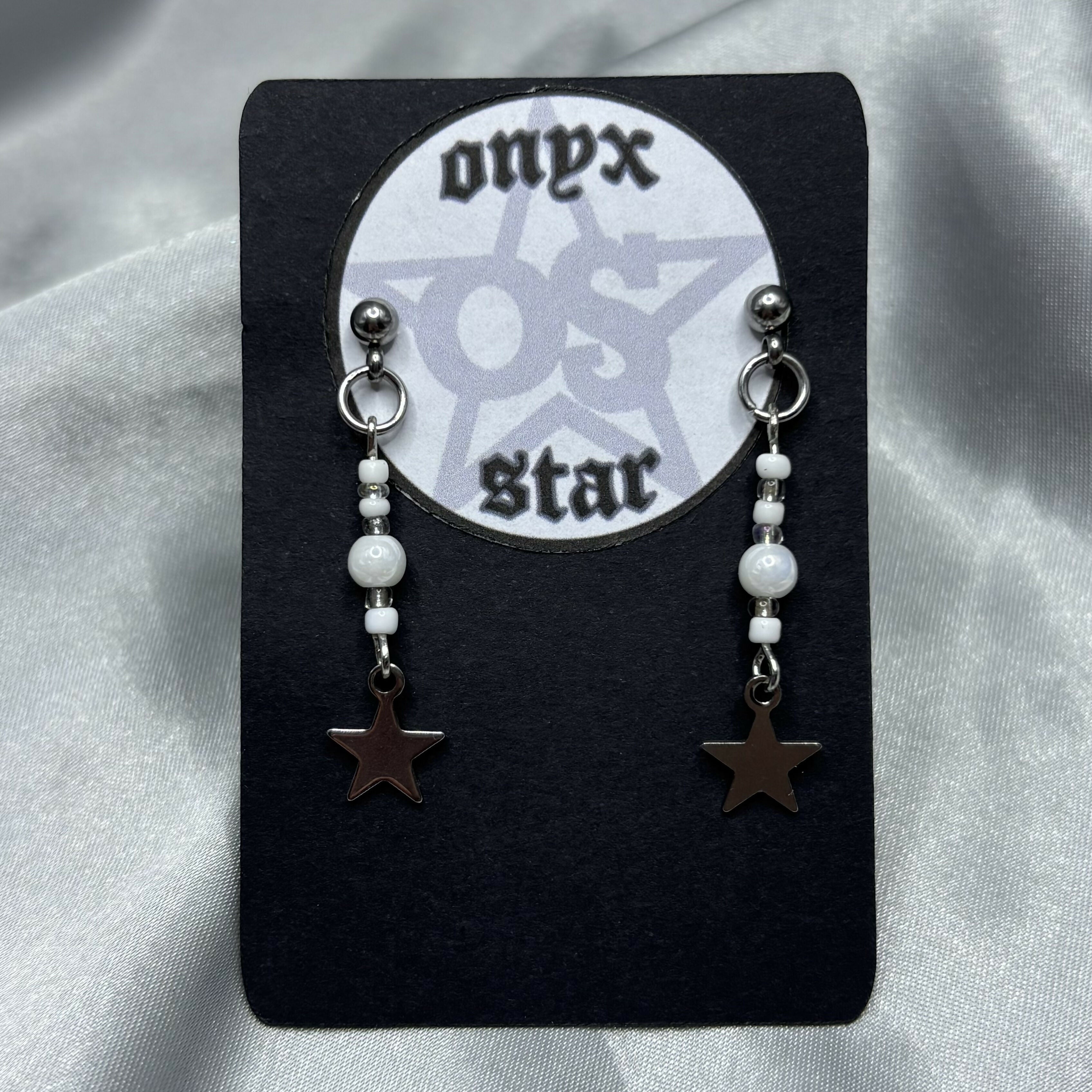 Beaded Star Earrings