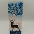 Fused Glass Silhouette Stag Tealight