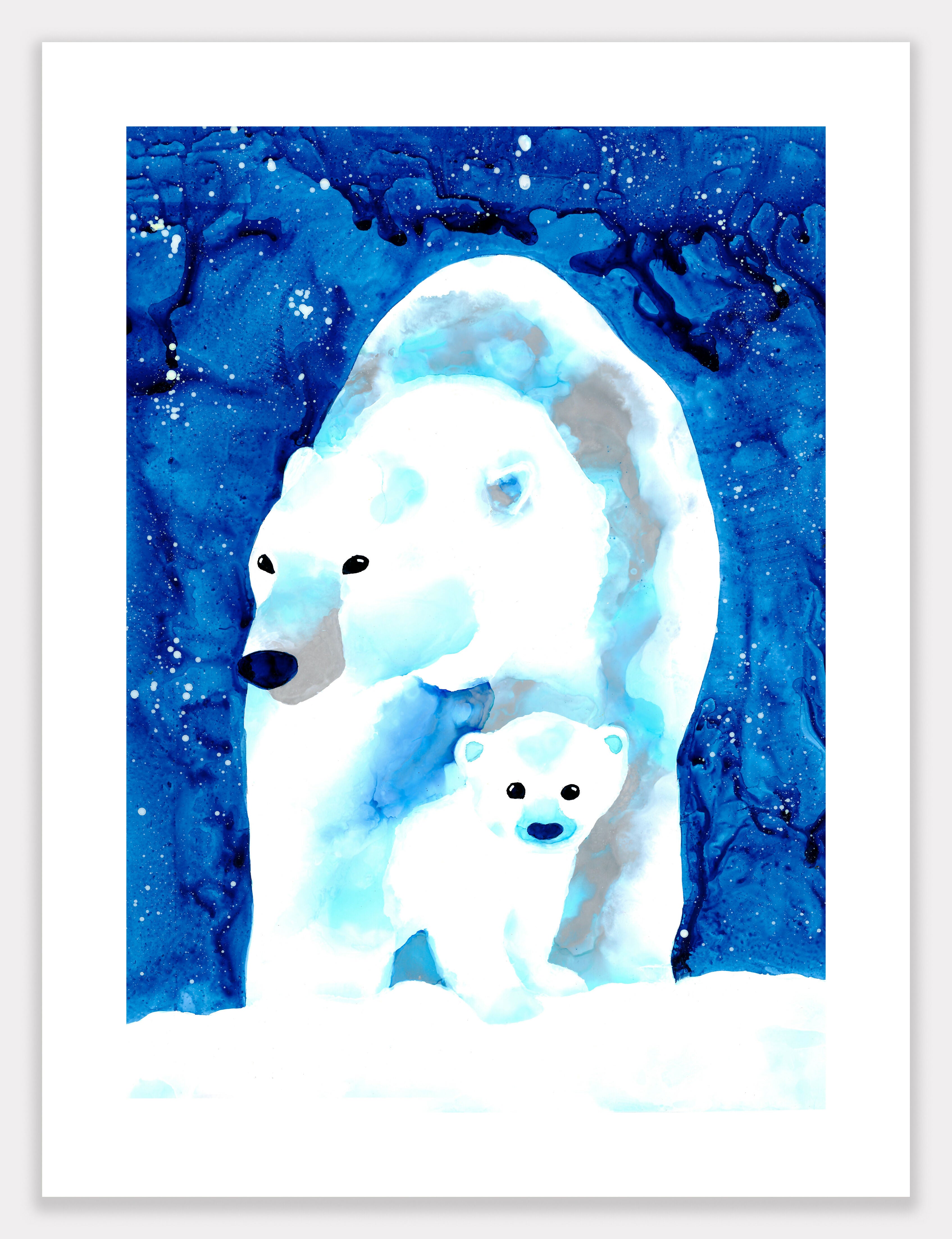 Polar Bears (Polaris) Print