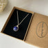 Lapis Lazuli Drop Necklace, Sterling Silver