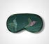 Green Hummingbirds Linen Lavender Infused Eye Mask