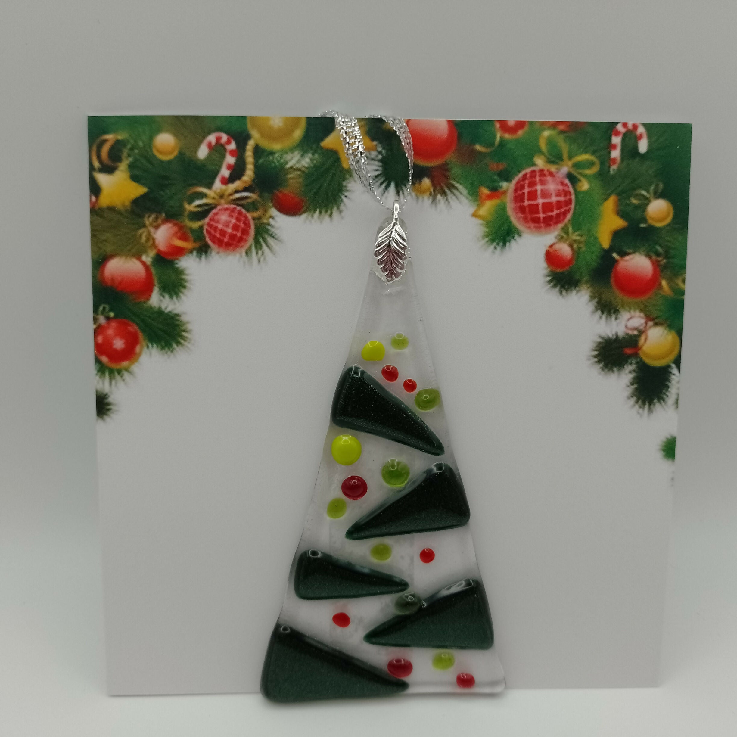Fused Glass Christmas Card