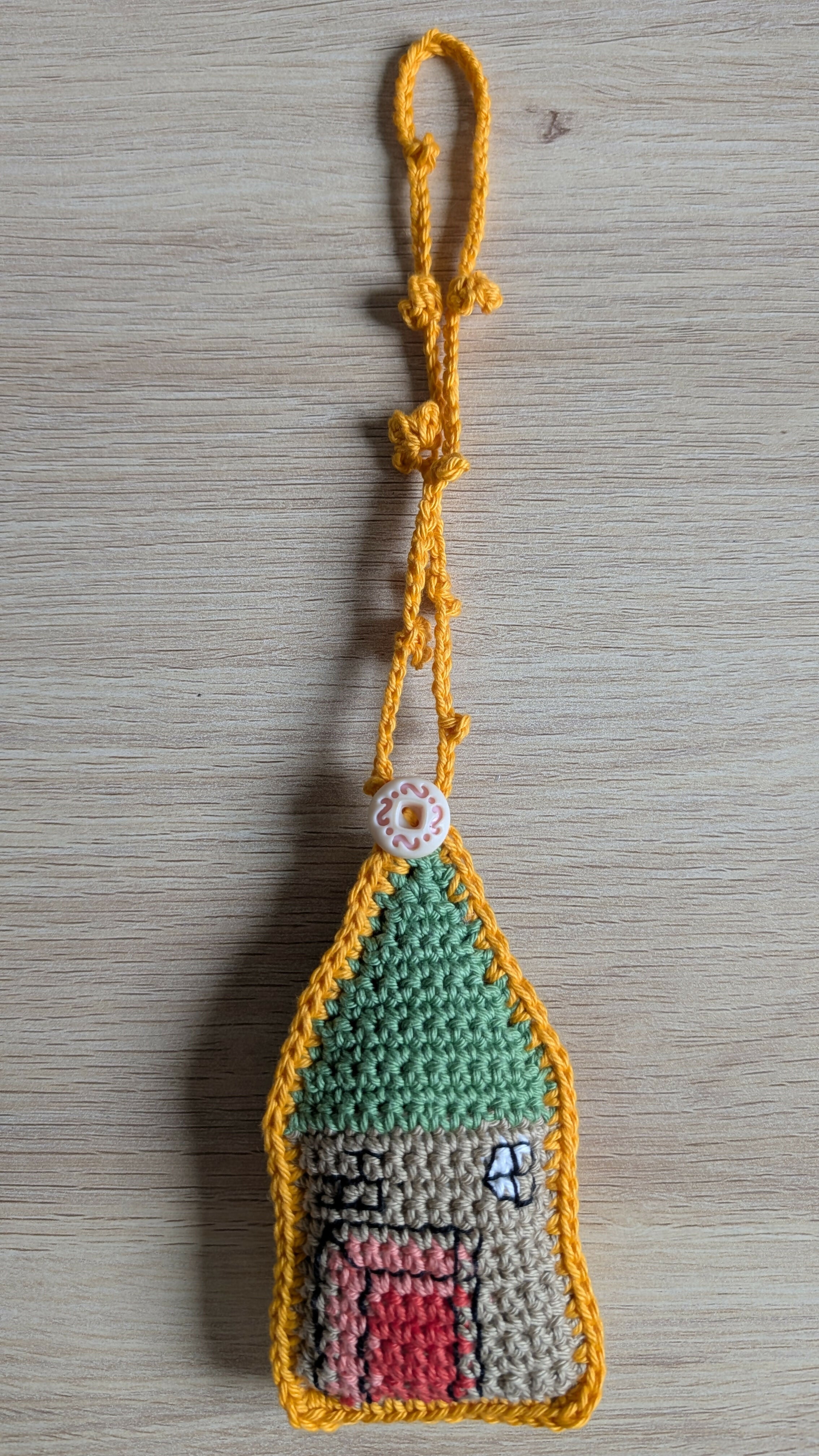 Tiny House (golden yellow & green)