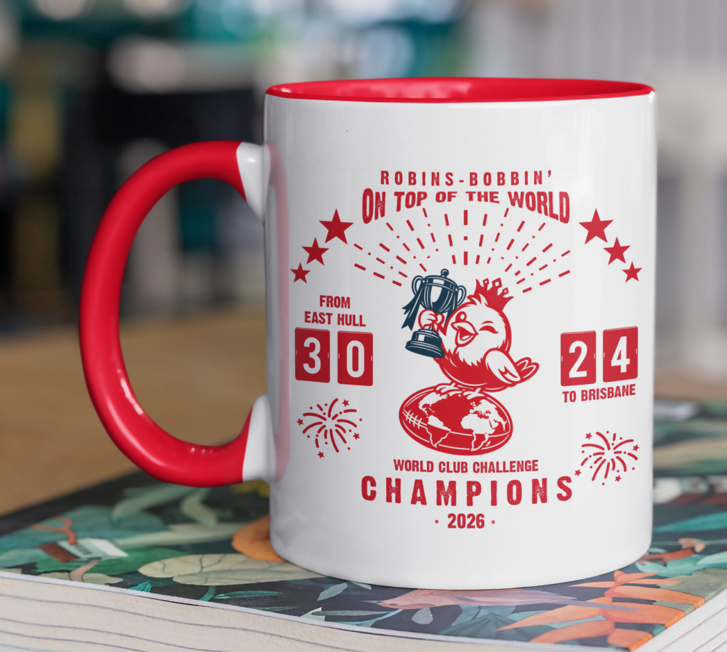 Hull KR Mug CHAMPION ROBINS Design