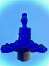 Stained Glass Woman in Yoga Pose / Meditation