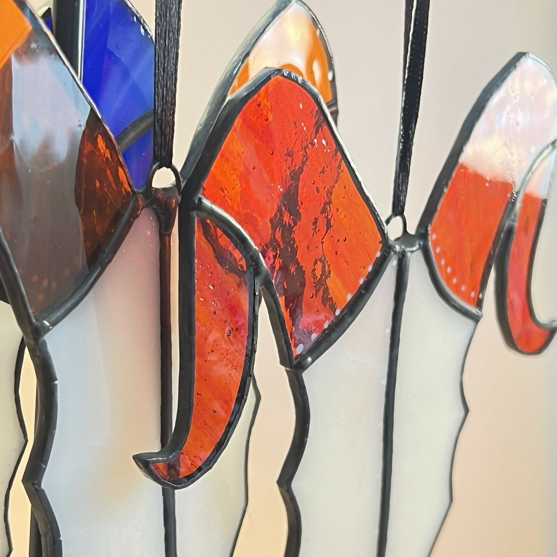 Stained Glass Skull Suncatcher