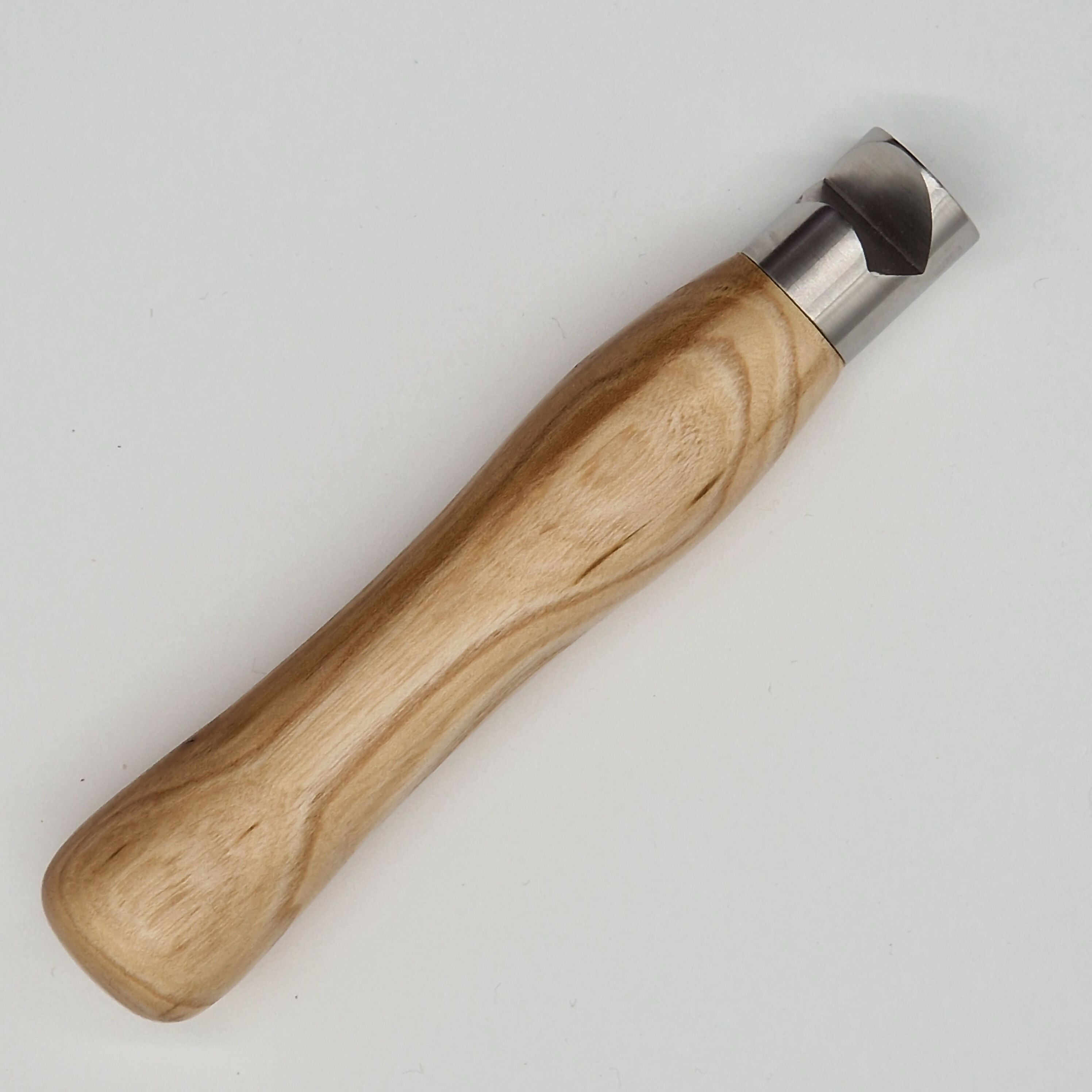 Hand Turned Bottle Opener made from Elm Wood with Stainless Steel Head