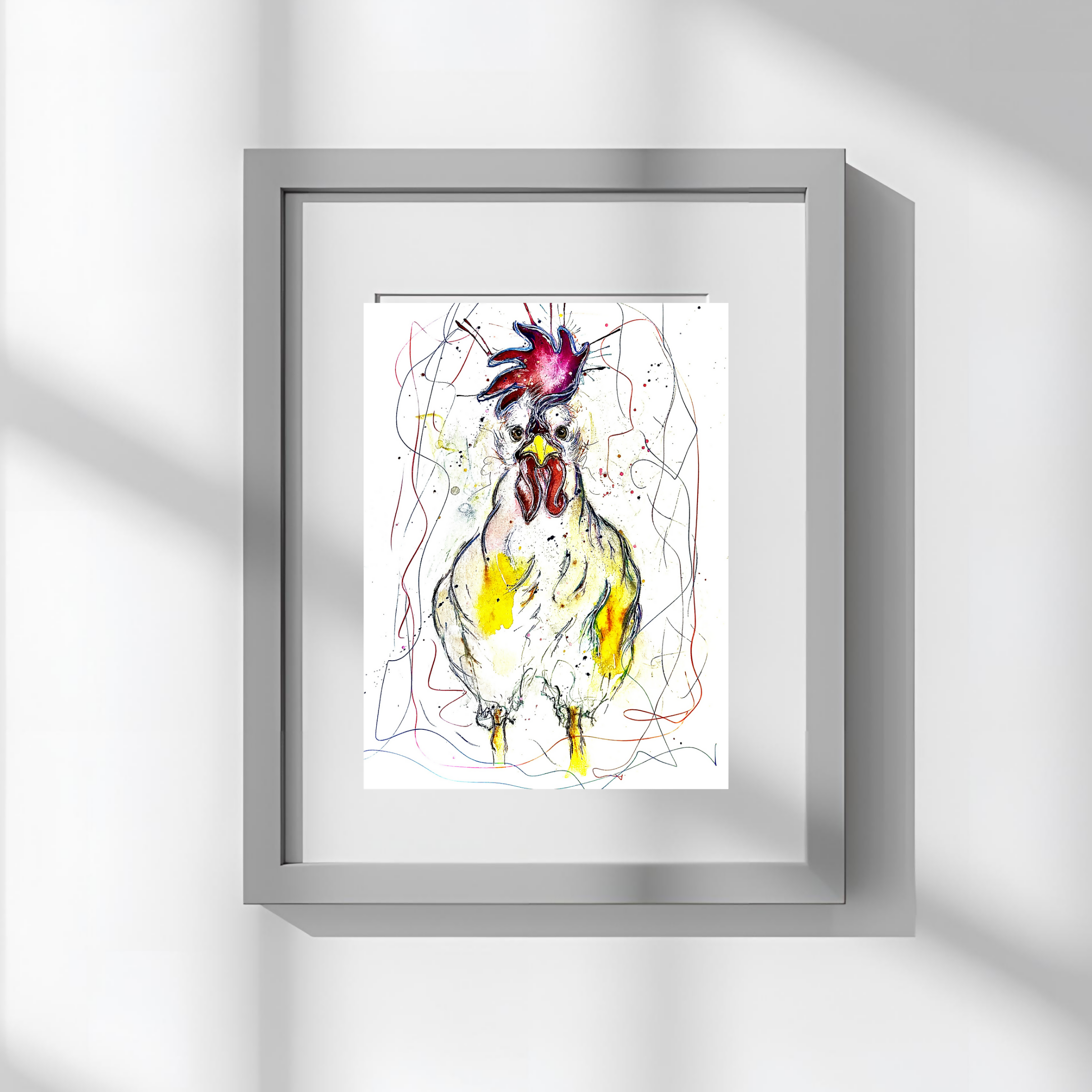 FINE ART PRINT OF CHERYL THE CHICKEN