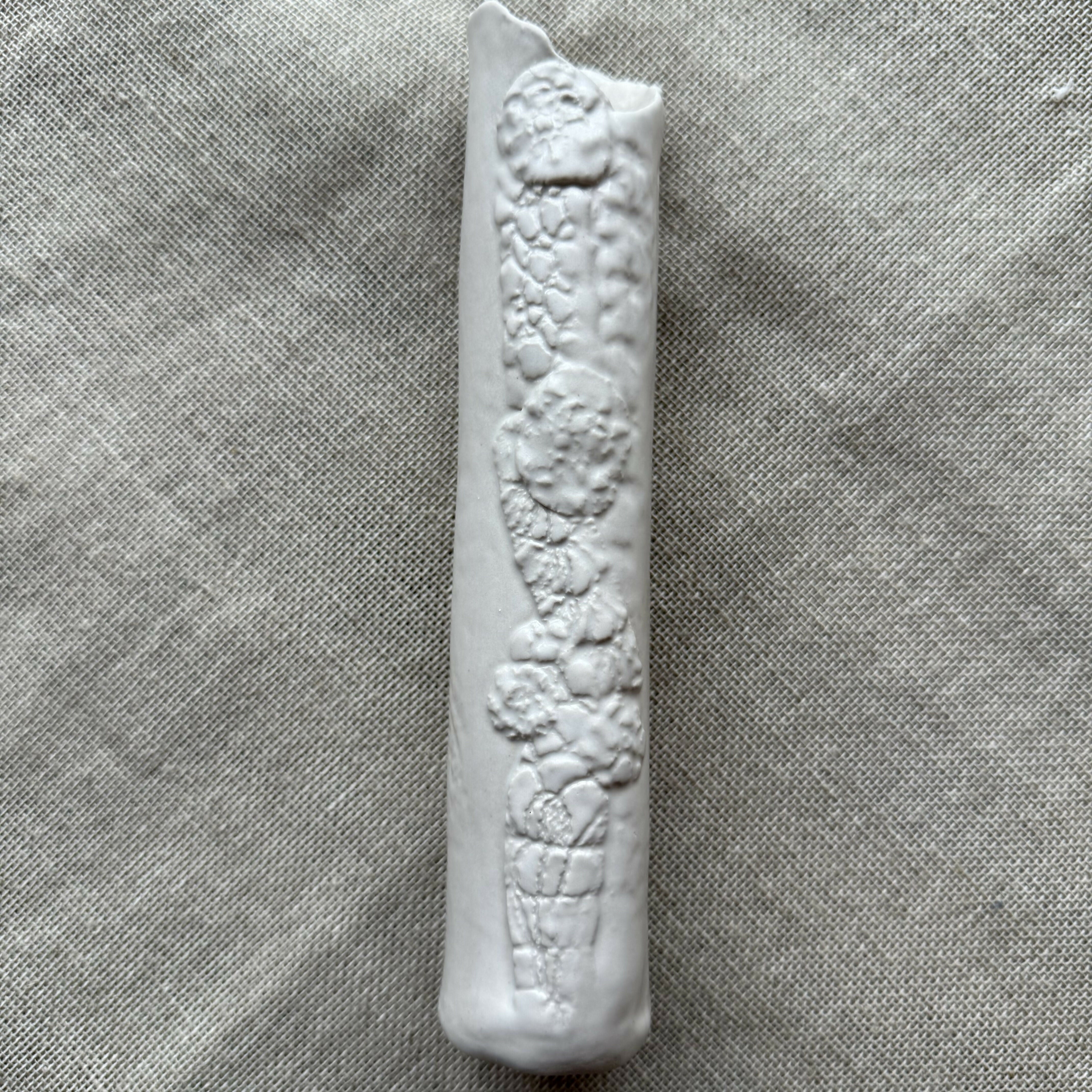 Ceramic Cream Bud Vase