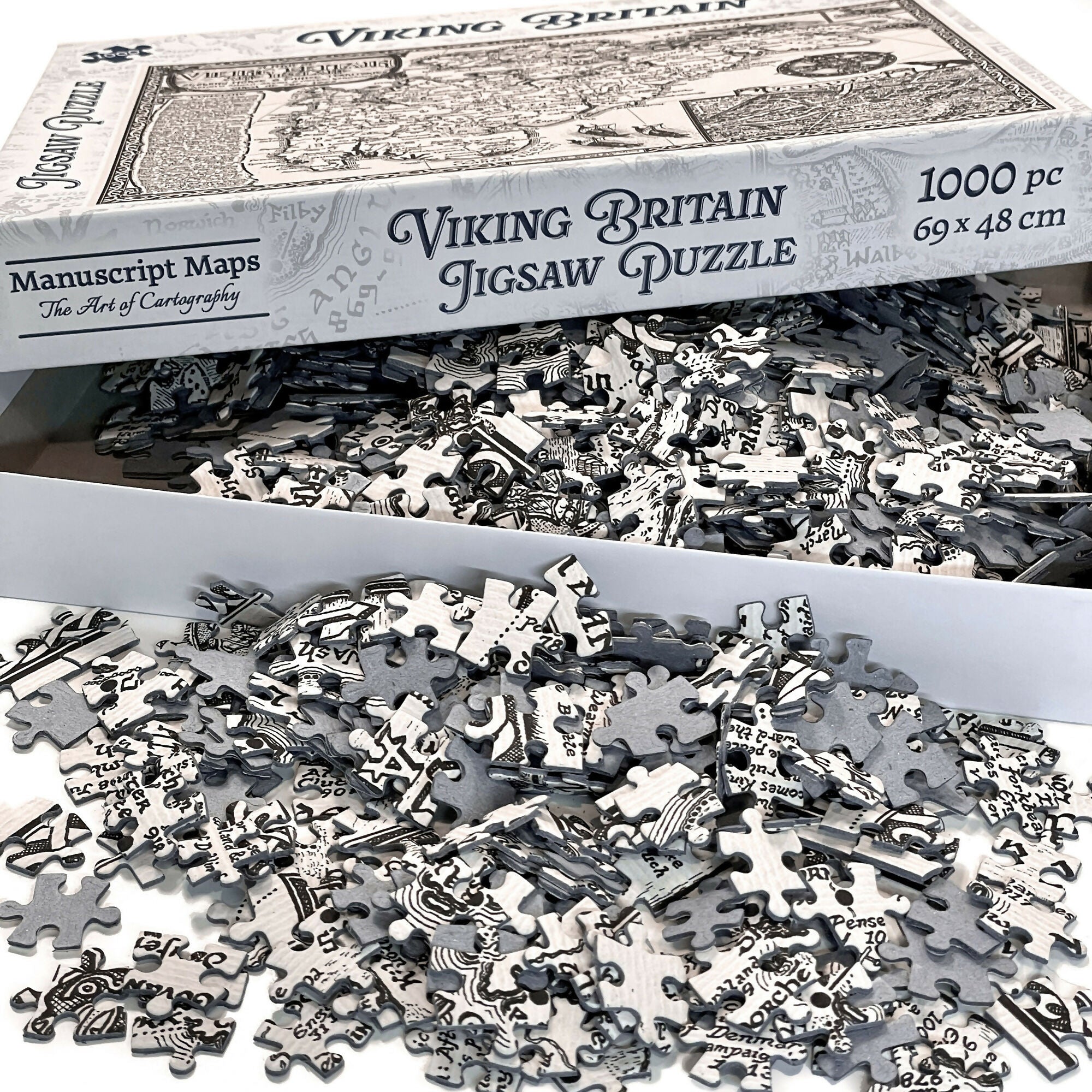 Viking Britain Map Jigsaw Puzzle 1000 Pieces