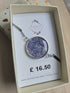 Stainless Steel Real Forget Me Not Flowers Bracelet