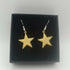 Yellow Enamel Star Earrings