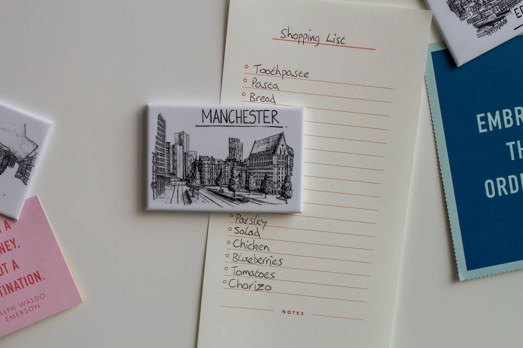Manchester Skyline Souvenir Magnet