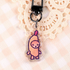 Snack Cats Glitter Keychain | Food Cat Acrylic Charm | Sparkly Bag Charm