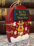 Handmade Wooden Reindeer Door Ornament – "You Are Loved Snow Much" Cute Christmas Tree Decoration & Festive Keepsake Gift