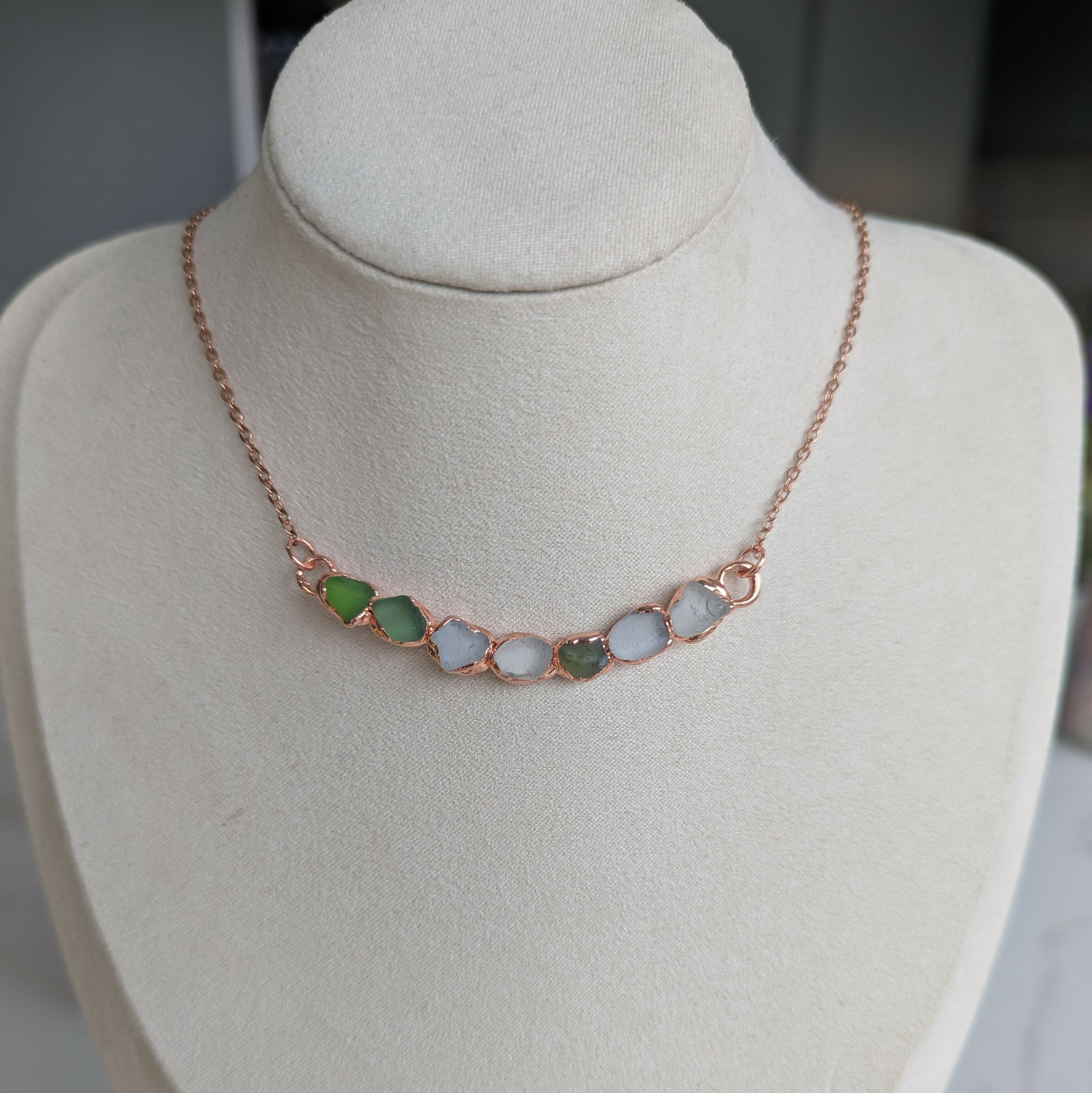 Seaglass Multi Stone Necklace