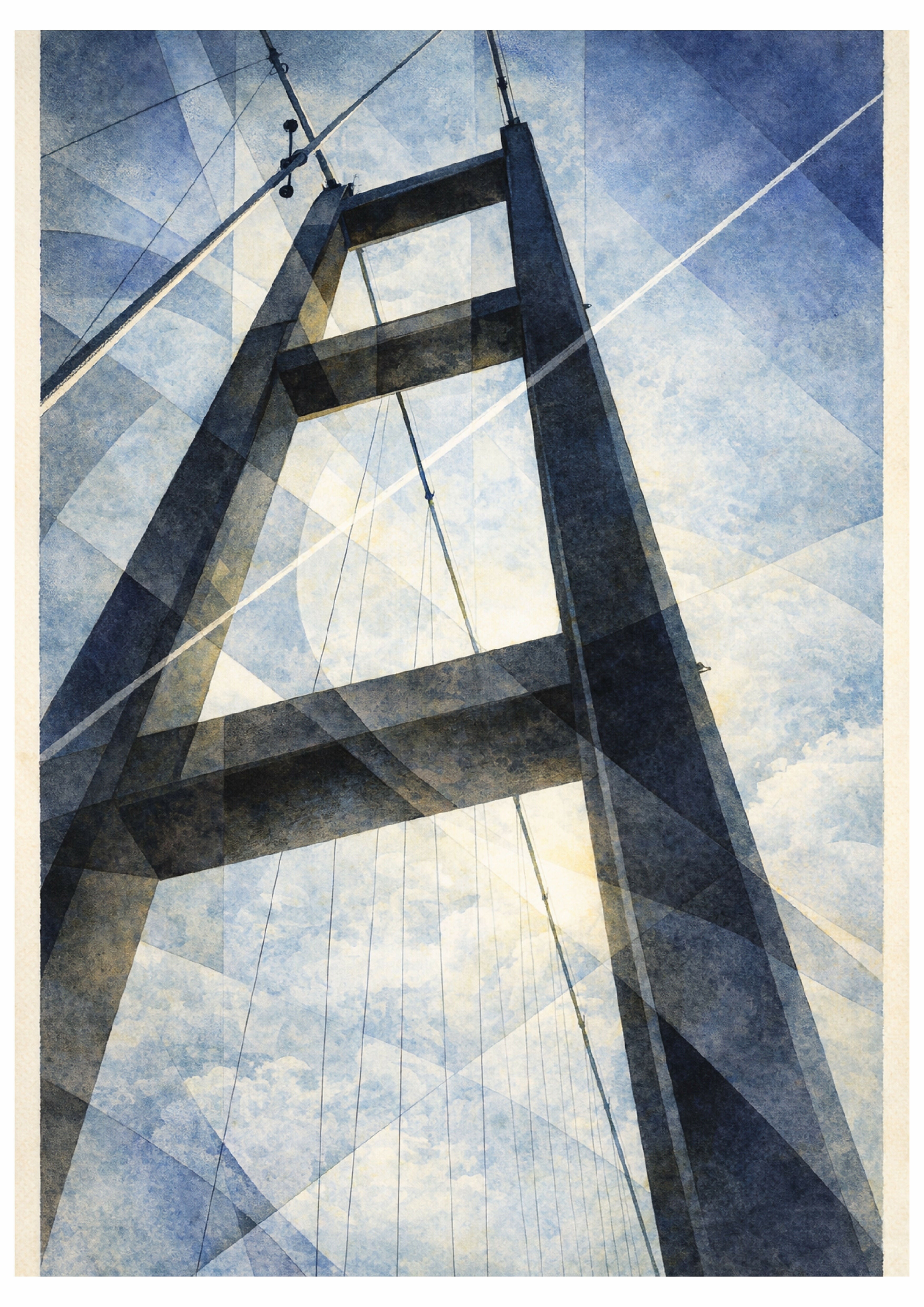 Humber Bridge (North Tower) A4 Print