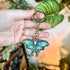 Lunar Moth Wooden Keyring