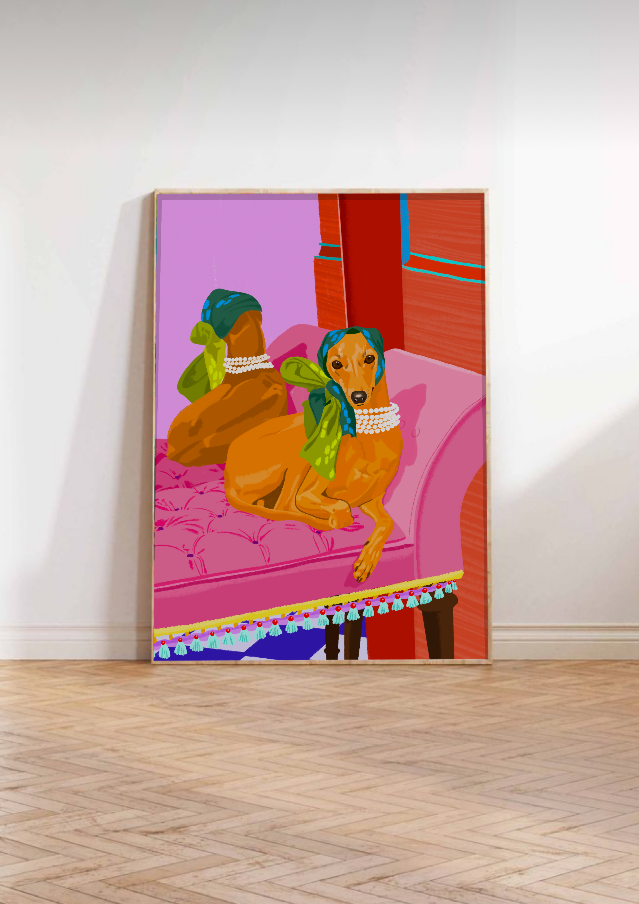 Greyhound Art Print