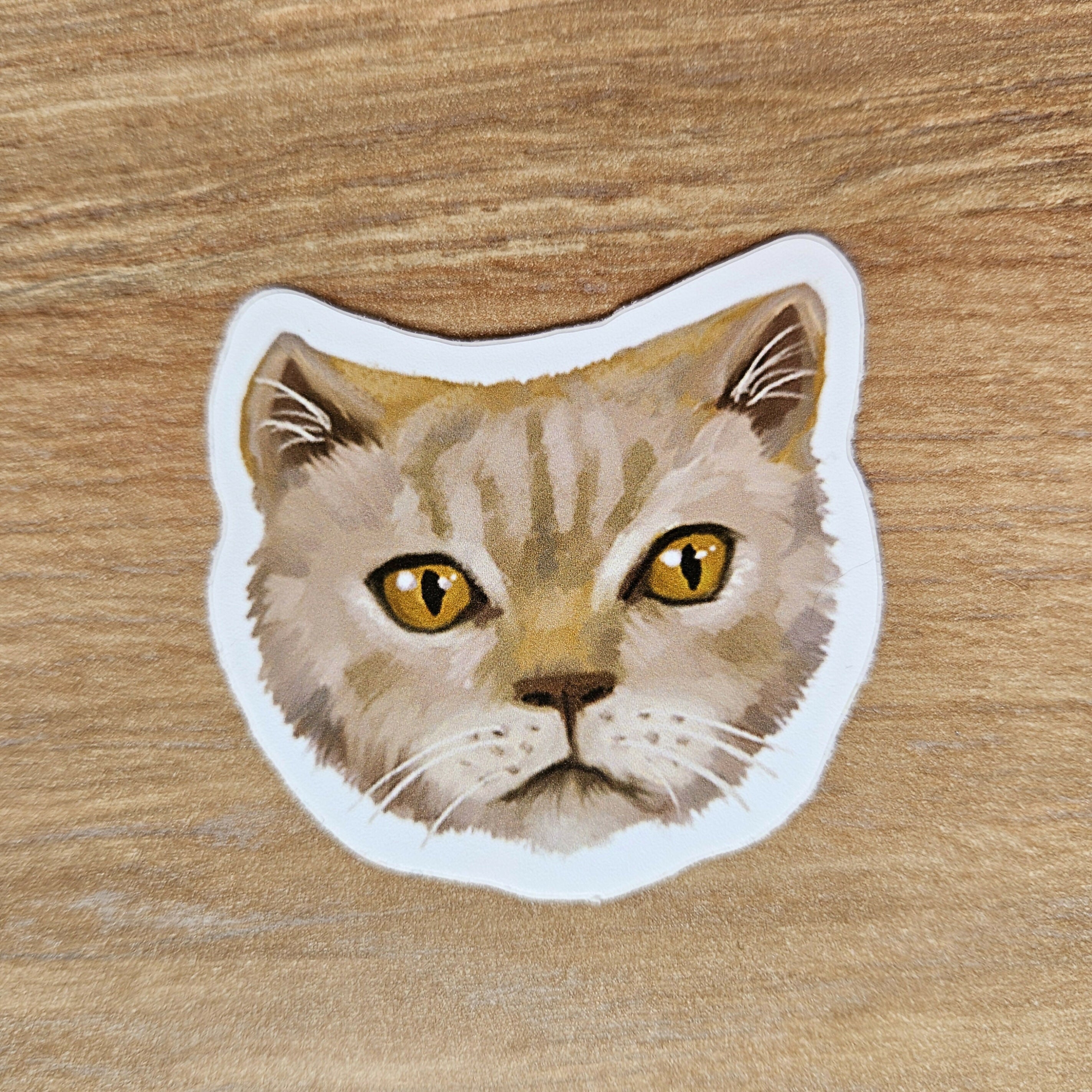 Cute Cat Face Vinyl Stickers