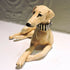 Ceramic lurcher dog sculpture