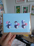 Penguins Landscape - Christmas Card