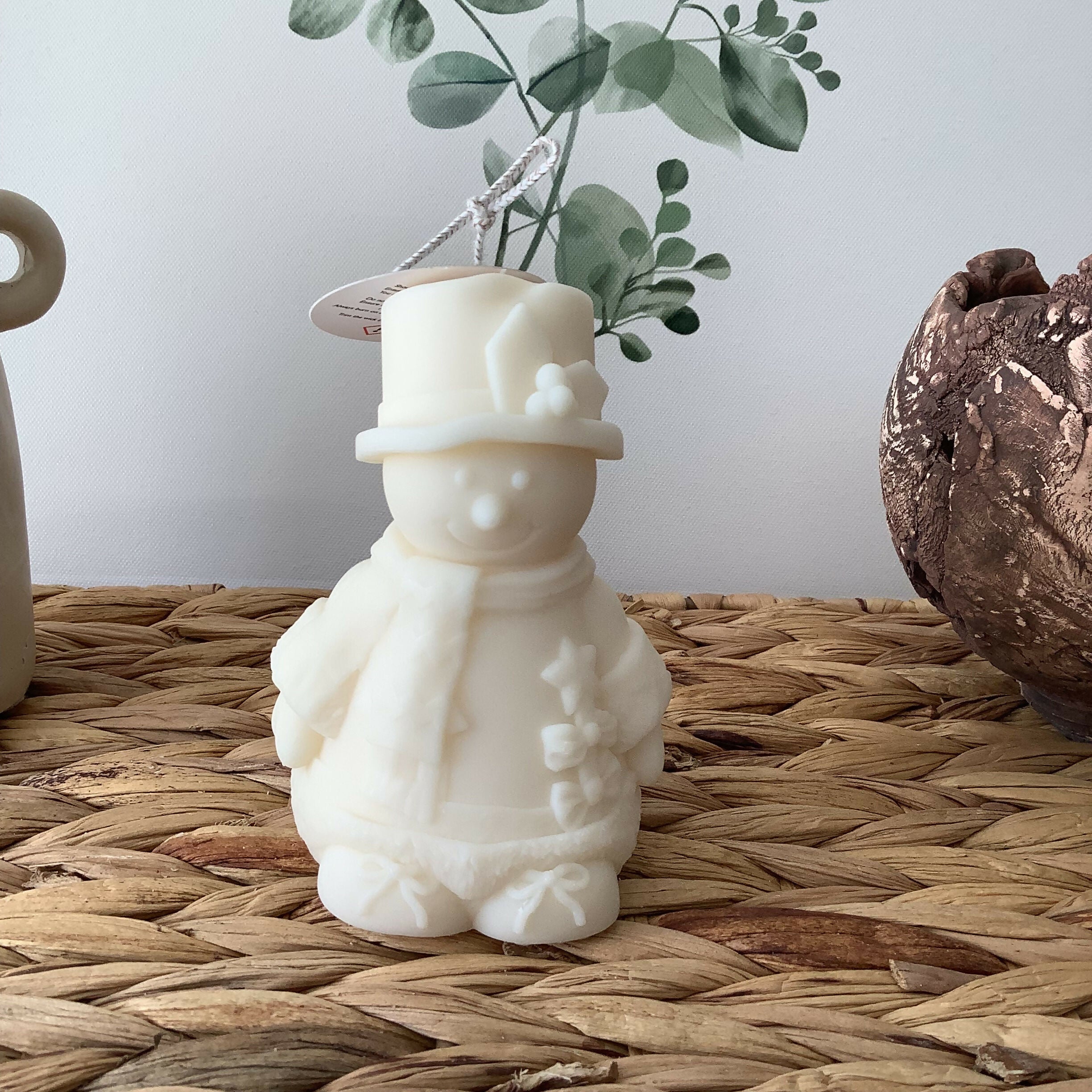 Snowman Candle