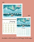 2027 Illustrated Landscapes Calendar A3