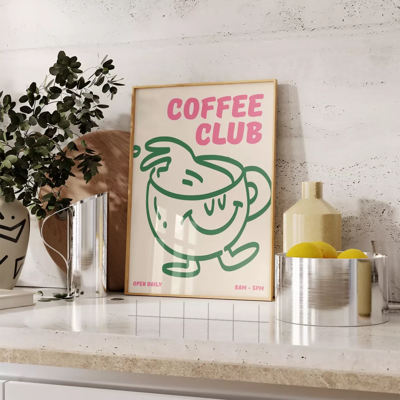 COFFEE CLUB WALL ART PRINT