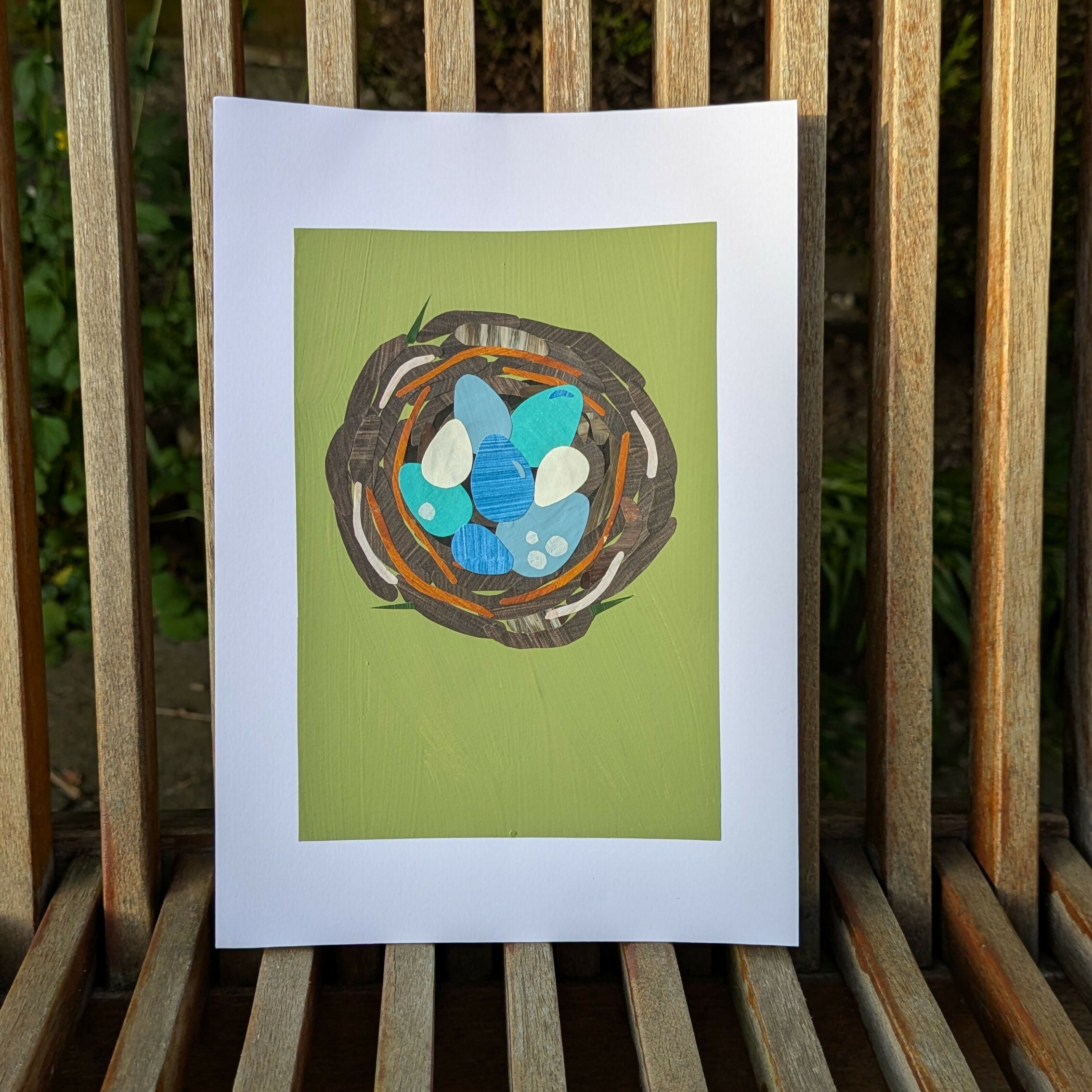 Spring Nest Collaged Picture