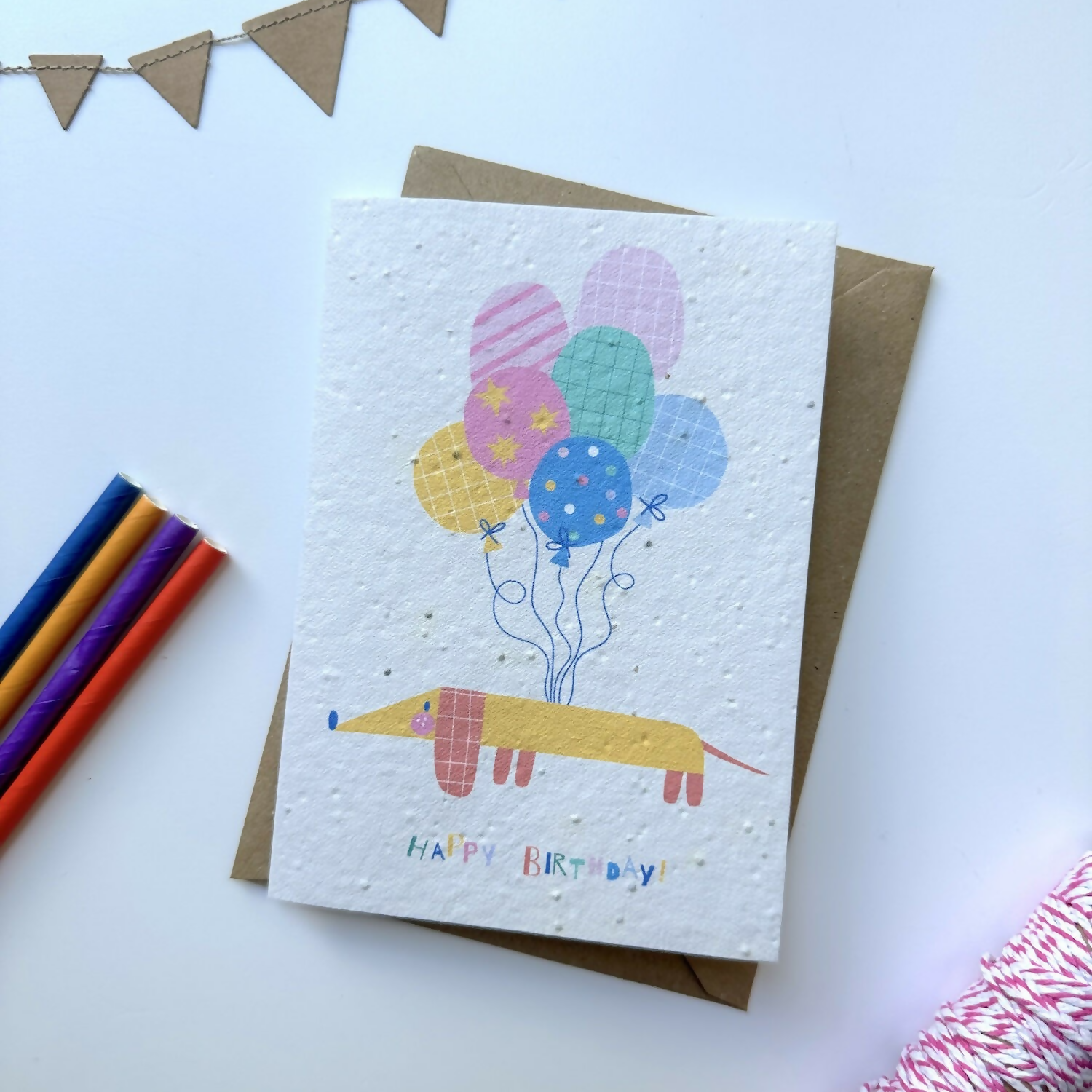 Sausage Dog Plantable Wildflower Seed Card