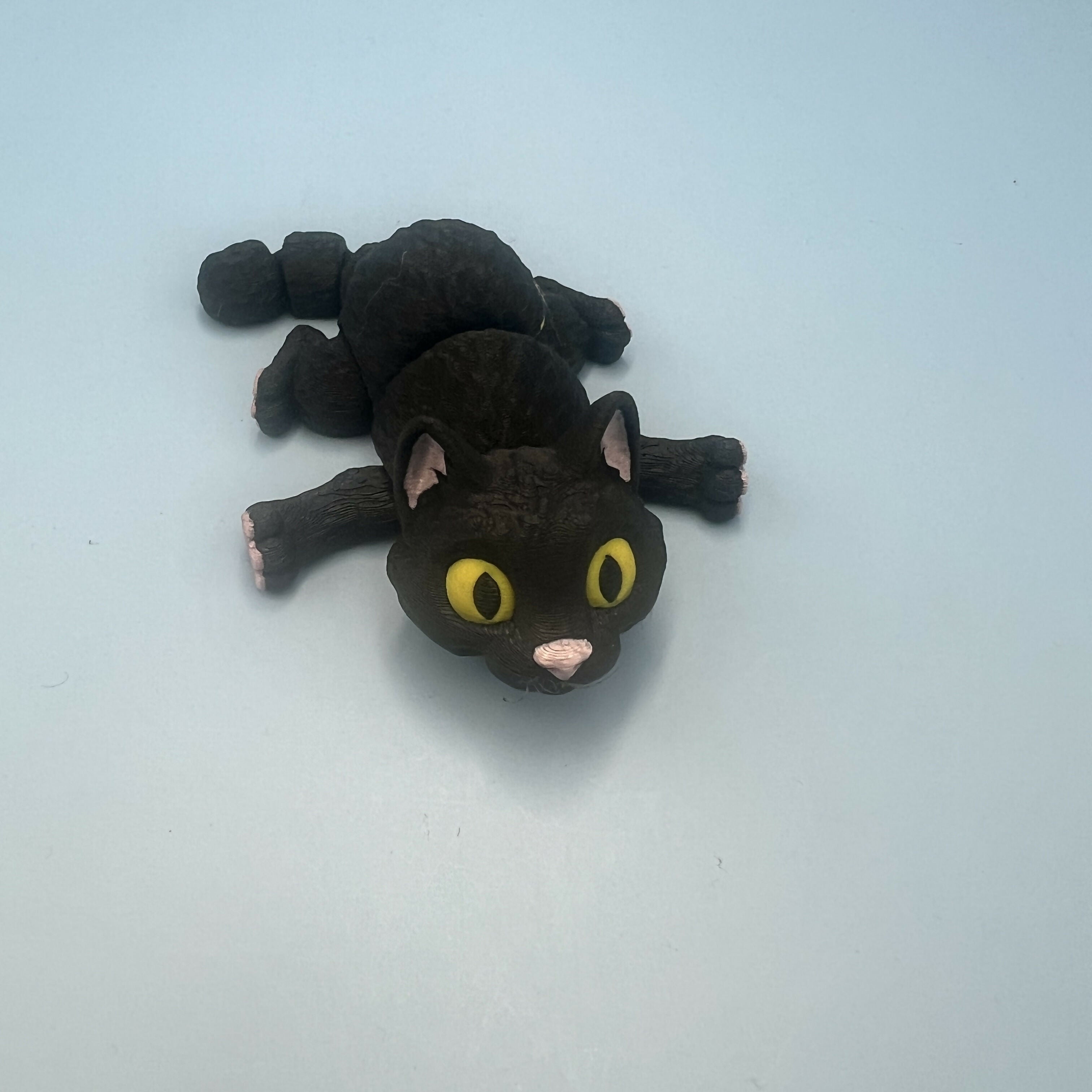 3D Printed SMALL: Articulated Sensory Fidget Animals friends Cats 10.5cm