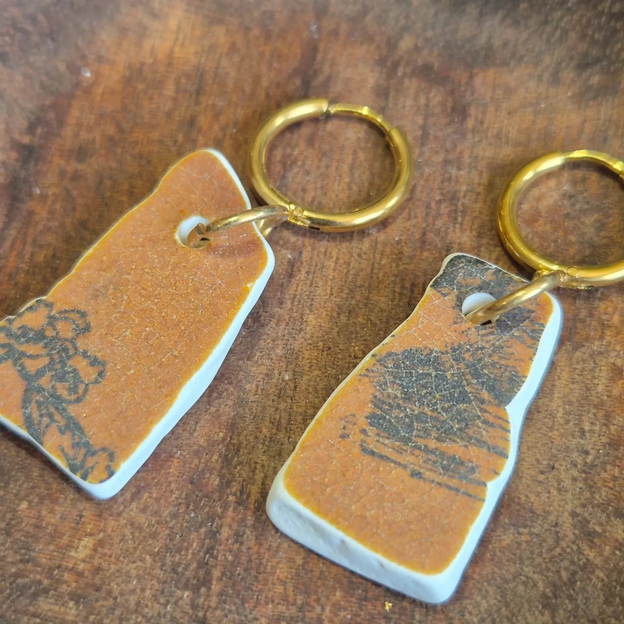 Recycled Ceramic Earring
