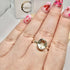 PRASIOLITE OVAL RING SIZE R