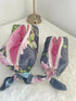 Black Quilted Toiletry Bag with Zipper Handmade in UK