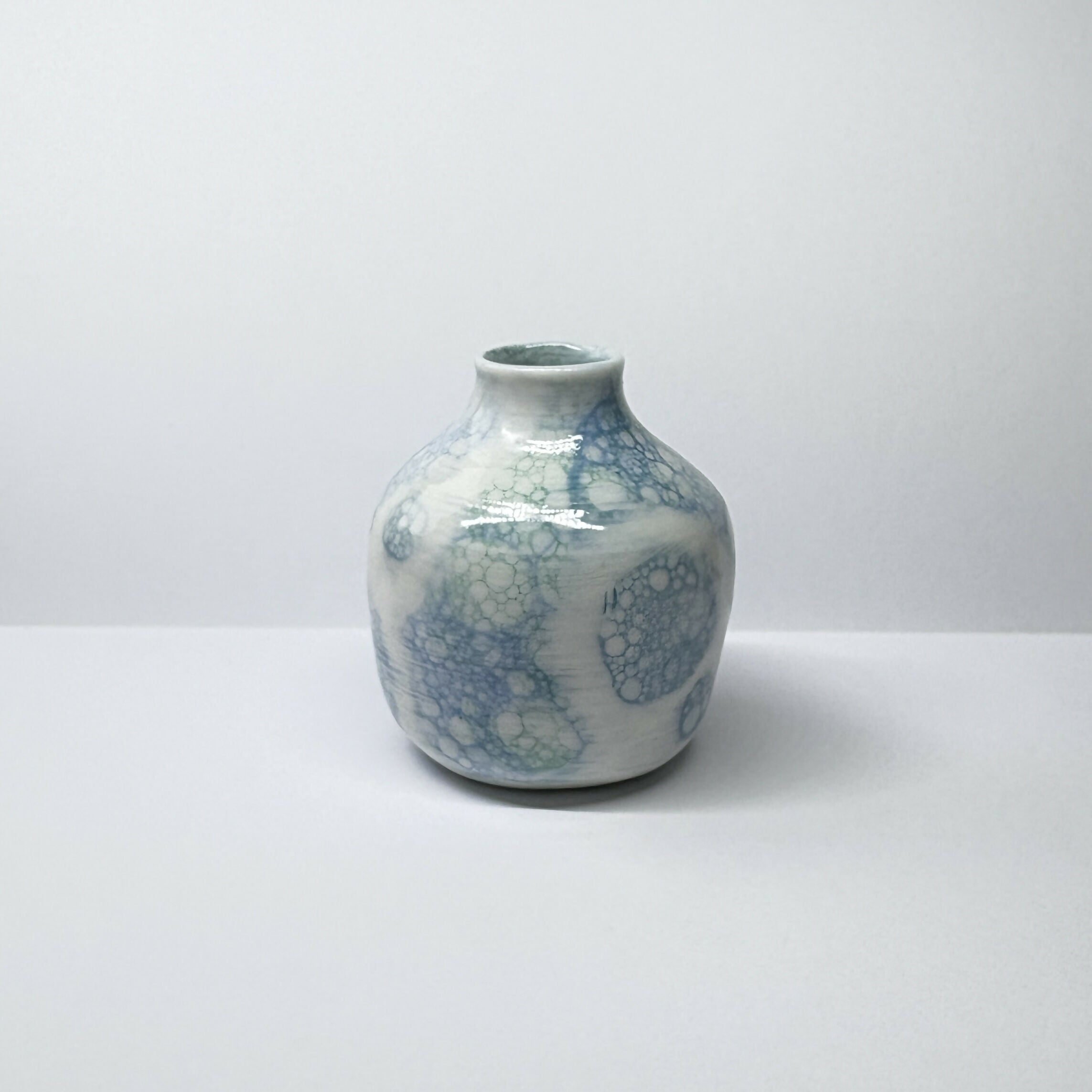 Small Bubble Glazed Vases