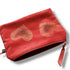Red Love Hearts Velvet Zip-Up Pouch