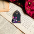 Dawn the Bat in the Bookshop Window Glitter Sticker