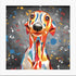 Whippet Dog Colour Splash Mounted Artwork | Art & Soul