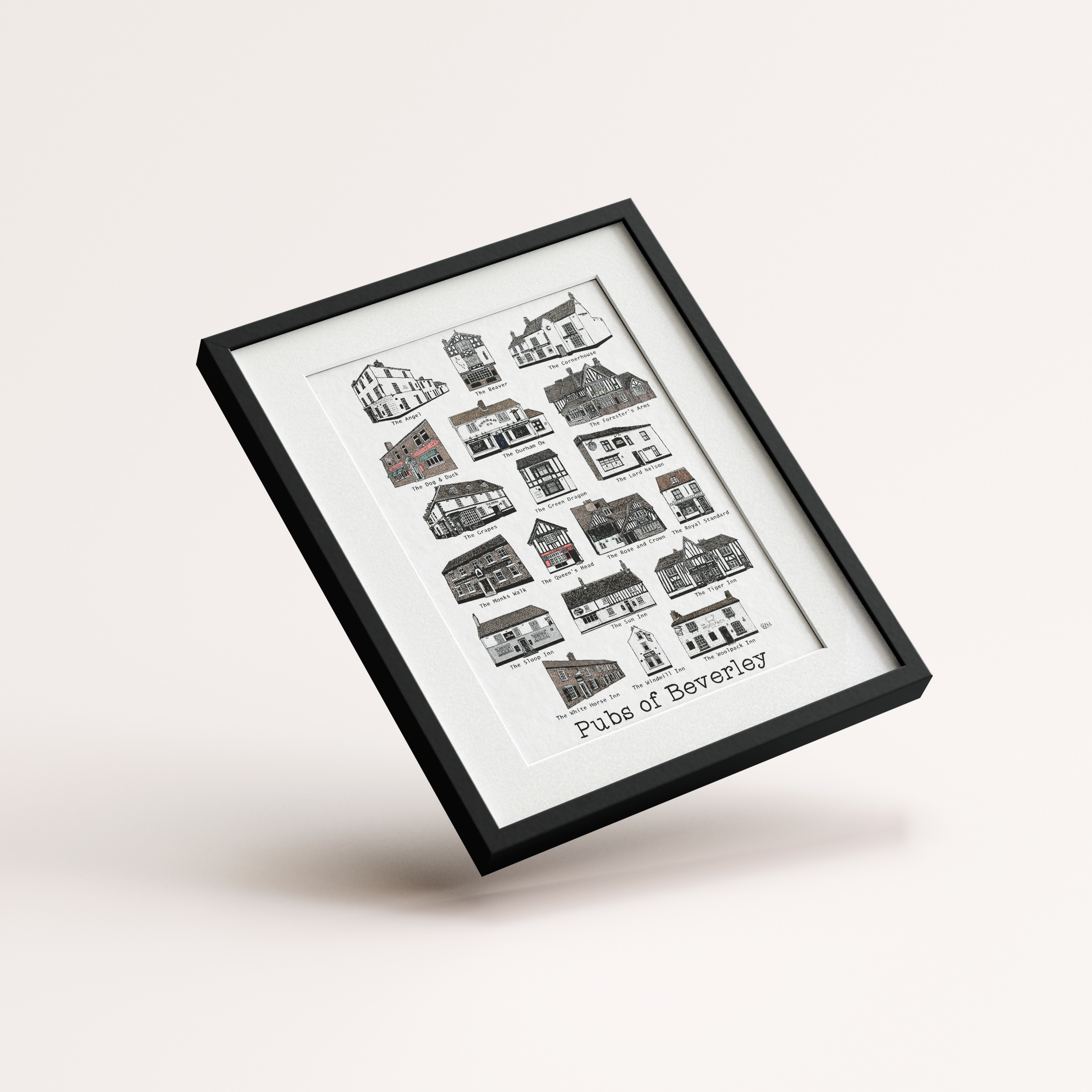 'Pubs of Beverley' Print
